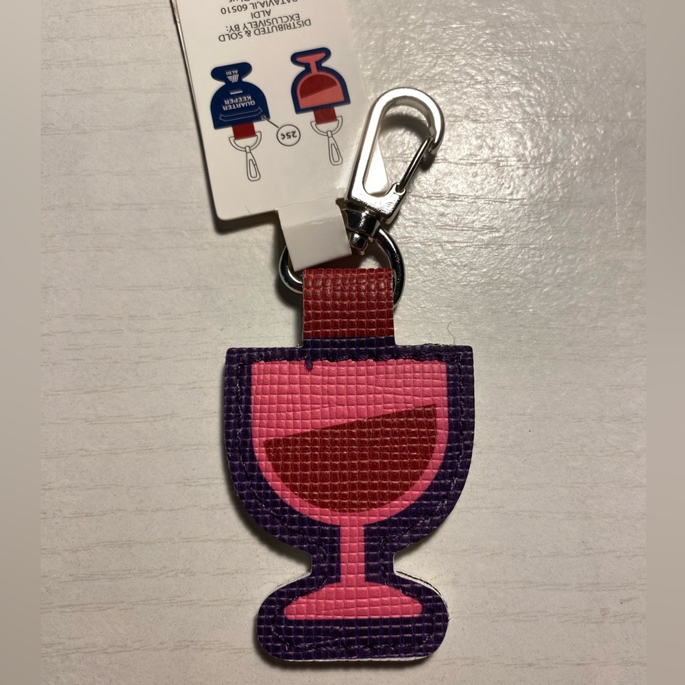 Aldi Wine Keychain Quarter Keeper